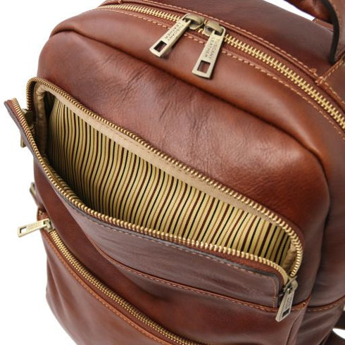 Melbourne - Leather laptop backpack